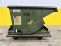 1/2 YARD (46" x 36" x 30") X 5000 LBS AMERICAN PORTABLE DUMP HOPPER ON CASTERS: STOCK 20071