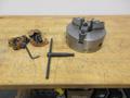 BTC 3-Jaw 10" Manual Lathe Chuck with T-Handle, Reversable Step Jaws and D1-8 Camlock Mounting ** Light Use In Box**- Auction Item