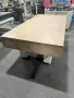 USED STARRETT CRYSTAL PINK 8' X 4' X 10" GRANITE SURFACE PLATE WITH STAND