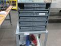 Metal Organizer on Steel Shelf with Contents: Metric / Standard Nuts, Bolts, Screws, Washers - Auction Item