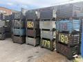 36” x 18” x 18” STEEL STACKABLE PARTS BIN TUB CONTAINER WITH DUMP DOOR, 200+ AVAILABLE: YOBRO #25062