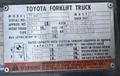 5000 Lb. Toyota Lift Truck, Pneumatic Tire, Triple Stage Mast, LP Gas, Side Shift