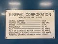 KINEFAC # MC-25 2 DIE CYLINDRICAL THREAD ROLLER