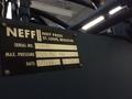 25 TON NEFF C-FRAME DOWN ACTING HYDRAULIC PRESS, 6" STR, 12" DLO, 8" THROAT, 22.5" LR X 12.5" FB BA, OPEN BACK FRAME, 1988