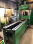 60 TON 4 POST HYDRAULIC STRAIGHTENING PRESS, 42" LR X 18" FB TABLE, 117" PNEUMATIC RUN OUT TABLE, 