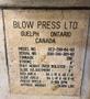 200 Ton Blow SC2-200-84-40 Straight Side Mechanical Metal Stamping Press For Sale, New 1992
