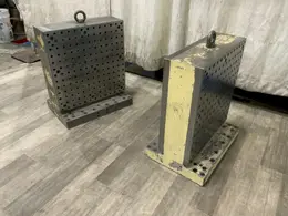 (2) 20-1/2" X 7" X 23-1/2" DRILLED &amp; TAPPED TOMBSTONES: STOCK #80909