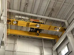 60 TON (10T AUX) x 36' KONE 8-WHEEL DOUBLE GIRDER OVERHEAD BRIDGE CRANE: STOCK #18376