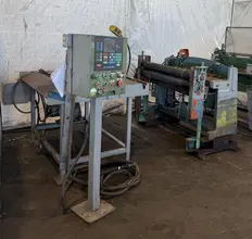 48” WIDE CUT-TO-LENGTH LINE: FAMCO SHEAR WITH FEED ROLL &amp; AMS CONTROLS: STOCK #23384