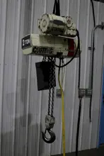 2 TON C&amp;M ELECTRIC CHAIN HOISTWITH POWER TROLLEY : STOCK #75807