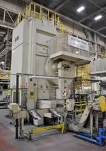 1500 Ton Aida Knuckle Joint Press, Model PK-1500, 9.84" STR, 44.09" SH, 1.18" ADJ, 47.24" x 47.24" Bed, 25-40 SPM Vari