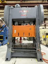 400 ton Bliss SC2-400-84-48 Used Straight Side Double Crank Mechanical Metal Stamping Press, Year 1986