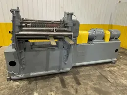 36”  YODER MODEL #M3 POWERED SLITTING HEAD w/ POWERED FEED &amp; HOLD DOWN ROLLS : STOCK #22953