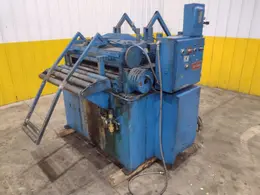 24" COOPER WEYMOUTH 7 ROLL MOTORIZED POWERED COIL STRIP STRAIGHTENER: STOCK #23702