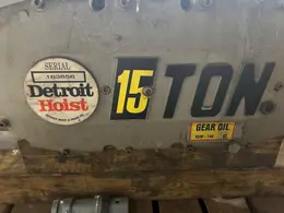 detroit 15 ton electric hoist s/n 163856 with remote controls