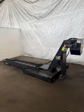 108" LONG X 16" WIDE MAYFRAN MT-10 CHIP CONVEYOR. STOCK # 0776725.