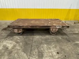 20,000 LBS (10 TON) x 120" x 60" STEEL WITH HARD TIRE TRANSFER CART CAR: STOCK #23237