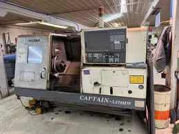 Okuma Captain L370MW CNC Lathe, 2006 – Tail Stock, Live Tooling
