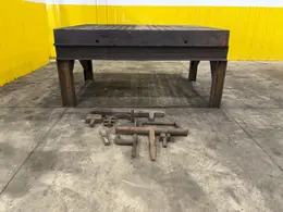70.5" X 59.5" X 34.5" X 6.25" METALWORKING IRON FORMING ACORN TABLE: YOBRO #24097