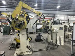 6,000 lbs. x 12" Coe Press Equipment High Strength Steel Capacity Double End Reel and Powered Straightener, Year 2014