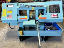 10" x 16" W.F. Wells Horizontal Band Saw L-10, 11" Rounds, 2 HP, Reconditioned