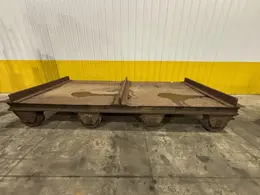 20 TON X 14' X 6' PORTABLE DIE TRANSFER CART, RUBBER TIRE: STOCK #23620