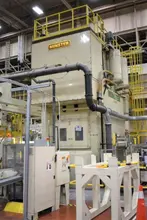 1200 Ton Minster E2-1200 Eccentric Shaft Straight-Side Transfer Press, 12" STR, 44" SH, 120" LR x 60" FB BA, 25-45 SPM