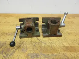 5C Collet Closer Fixtures (2pcs), Vertical or Horizontal Mount, Manual Lever Closing- Auction Item