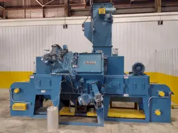 4 WHEEL X 18" VIKING MODEL #MP1809P CHAIN MESH BELT DE-FLASHING / SHOT BLAST MACHINE: STOCK #21636