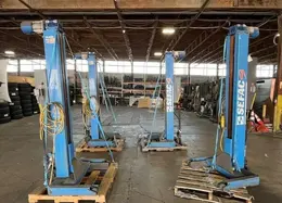 (4) 18,000 LBS SEFAC MODEL PMZ-72 HEAVY DUTY MOBILE COLUMN VEHICLE LIFTS / JACKS: YOBRO #26134