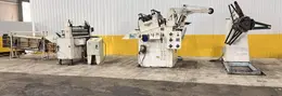 20,000 LBS X 54" X .125" CWP COIL SERVO FEED LINE, REEL, STRAIGHTENER, FEEDER, THREADING TABLE: STOCK #21083