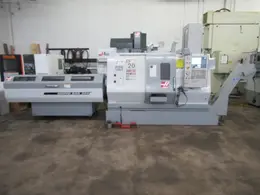 Haas SL-20T CNC Turning Center with Tailstock, Haas ServoBar Feed,  Chip Con, Parts Catcher, Tool Presetter