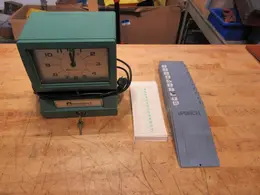 Acroprint Time Recorder W/ Key - Clock in, Clock Out- Auction Item