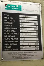 88 TON SEYI MODEL #MK88 OBG PRESS: STOCK #67679
