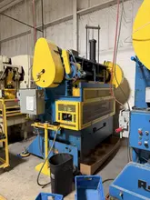 60 TON ROUSSELLE 6B76-3 STRAIGHT SIDE DOUBLE CRANK STAMPING PRESS. STOCK # 0759426
