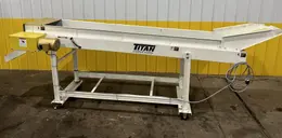 120" X 20" TITAN MODEL #WF049 STEEL BELT PARTS TRANSFER CONVEYOR: STOCK #19457