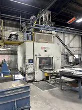 2007 Sinto model scc-90-a vertically parted cold box core cell s/n scc-0011-00 with recieving hopper, scc90 core machine with enclosure and controls