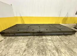 157" X 216.5" ' BAY CAST T-SLOTTED CAST LAYOUT FLOOR PLATE. STOCK # 0874126