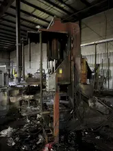 Hall model 3Hs molding machine 32" x 42" front platen, 28x42 rear platen, s/n 334500, controls and tie bars, no hydraulics, top front and rear extension
