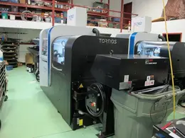 Tornos Swiss GT-32 CNC Swiss Screw Machine, 32mm Bar Capacity, 8,000 Max RPM Main and Sub-Spindles