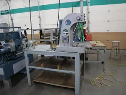 Arbor Press, E-Z Tapper and Bench Vise on Steel Table- Auction Item