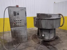 14 FT3 SWECO MODEL #FMD-14LR ROTARY VIBRATORY FINISHING BOWL: YOBRO #24557