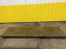 102" X 30" X 2" DRILLED &amp; TAPPED STEEL LAYOUT PLATE: STOCK #18318