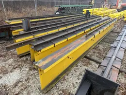150’ LONG X 15 TON CRANE RUNWAY SYSTEM, INCLUDES I-BEAM RUNWAY &amp; UPRIGHTS: YOBRO #24732