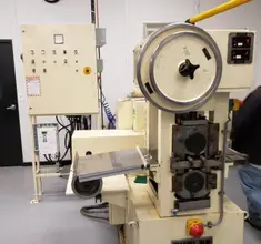 Buhler 5.5" x 7.75" 2Hi/4Hi Rolling Mill with Recoiler