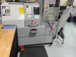 Haas SL-10 CNC Turning Center, Haas Coldfire CNC Control, Collet Chuck, Tool Setter, Chip Conveyor- Auction Item