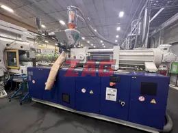 Krauss Maffei Used KM 950/01 8100 MX Injection Molding Machine, 950 ton, 175 oz.