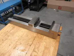 Quad-I.com Extended Travel 6" Machine Vise with Steel Hard Jaws, 21.5" Max Opening- Auction Item