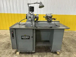 9" X 28" HARDINGE DV-59 LATHE WITH THEMAC ID GRINDER SPINDLE : STOCK #22733