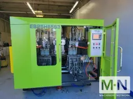 TRIPLE HEAD POWERJET PLASTIC MACHINERY MODEL EB25H65S3 CONTINUOUS EXTRUSION BLOW MOLDING MACHINE MFG 2022
